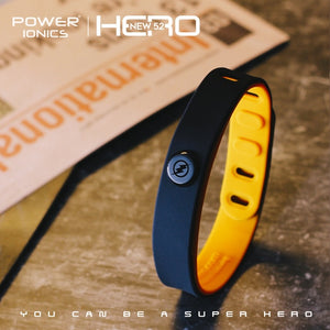 Power Ionics Super Hero Series 3000 ions Sports Titanium Fashion Waterproof Bracelet Wristband Balance Human Body Free Lettering