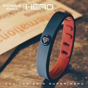 Power Ionics Super Hero Series 3000 ions Sports Titanium Fashion Waterproof Bracelet Wristband Balance Human Body Free Lettering