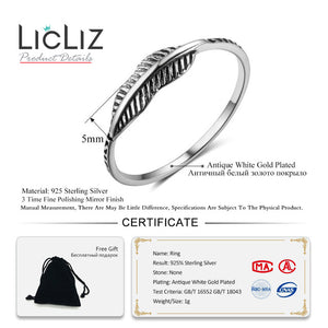 LicLiz 2019 Simple 925 Sterling Silver V Shape Rings for Women Heart Star Leaf Braided Band Silver Jewelry Joyas de Plata LR0470