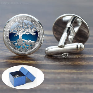 Tree of Life Cufflinks for Men Best Man Cufflinks Set Cufflinks Wedding Life Tree Suit Shirt Silver Cuff Links Men Accessories