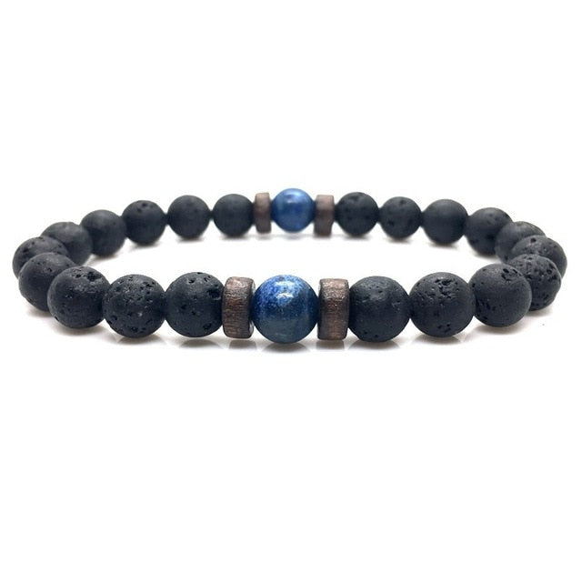 Men Bracelet Natural Moonstone Bead Tibetan Buddha Bracelet chakra Lava Stone Diffuser Bracelets Men Jewelry gift Drop Shipping